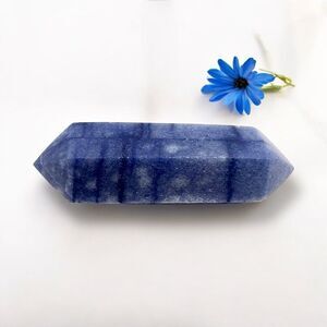 Blue Aventurine Double Terminated Meditation‎  Wand (5)
